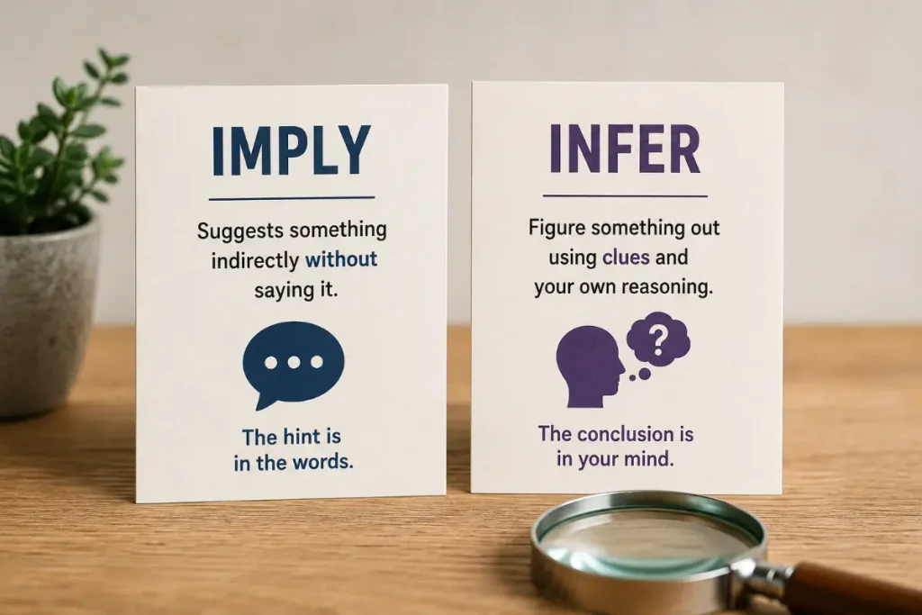 Imply vs Infer: key differences you need to know, explained clearly.