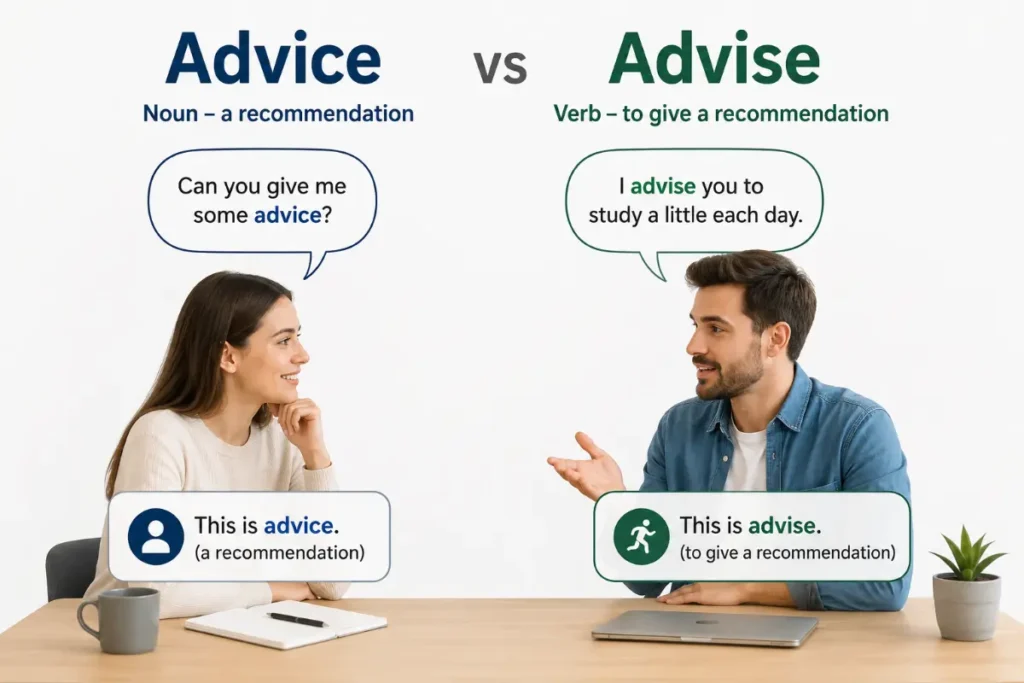 Advice vs Advise: How to Use Each Word Correctly (2026)