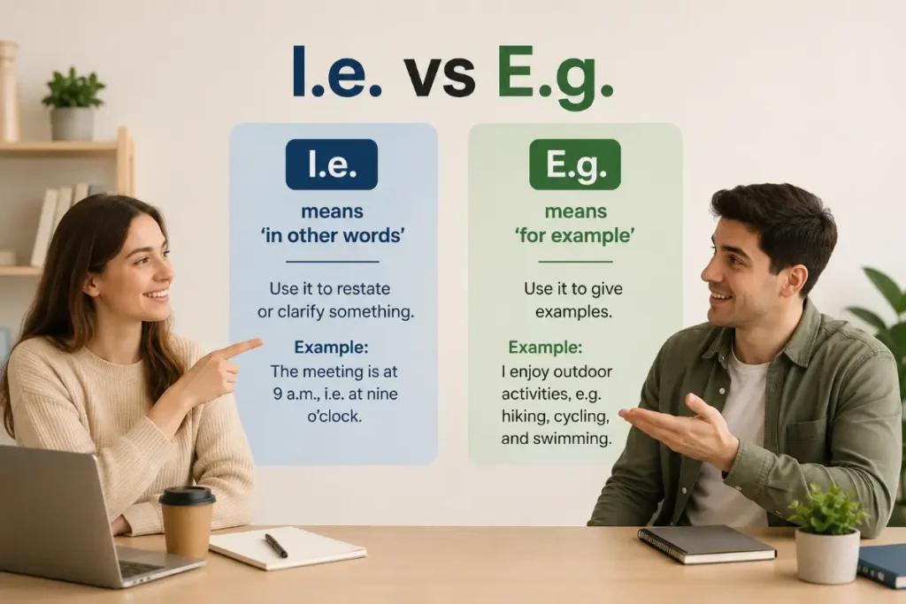 I.e. vs E.g.: The Two-Second Trick to Never Mix Them Up in 2026