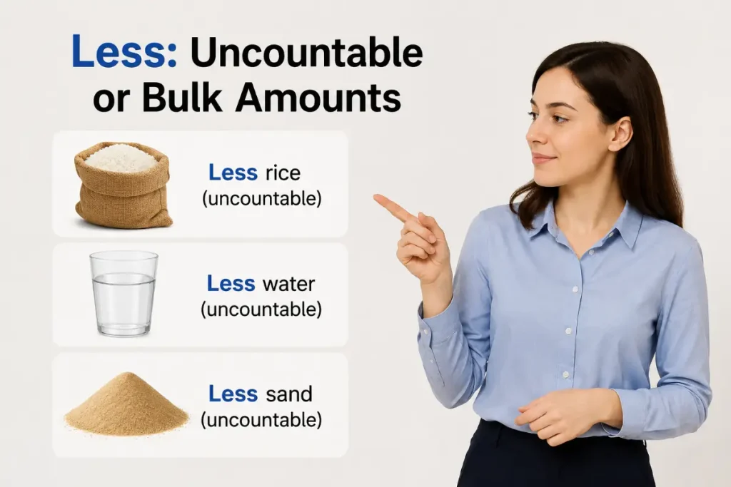 Less: Uncountable or Bulk Amounts