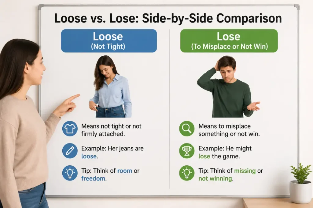 Loose vs Lose | Loose vs. Lose: Side-by-Side Comparison