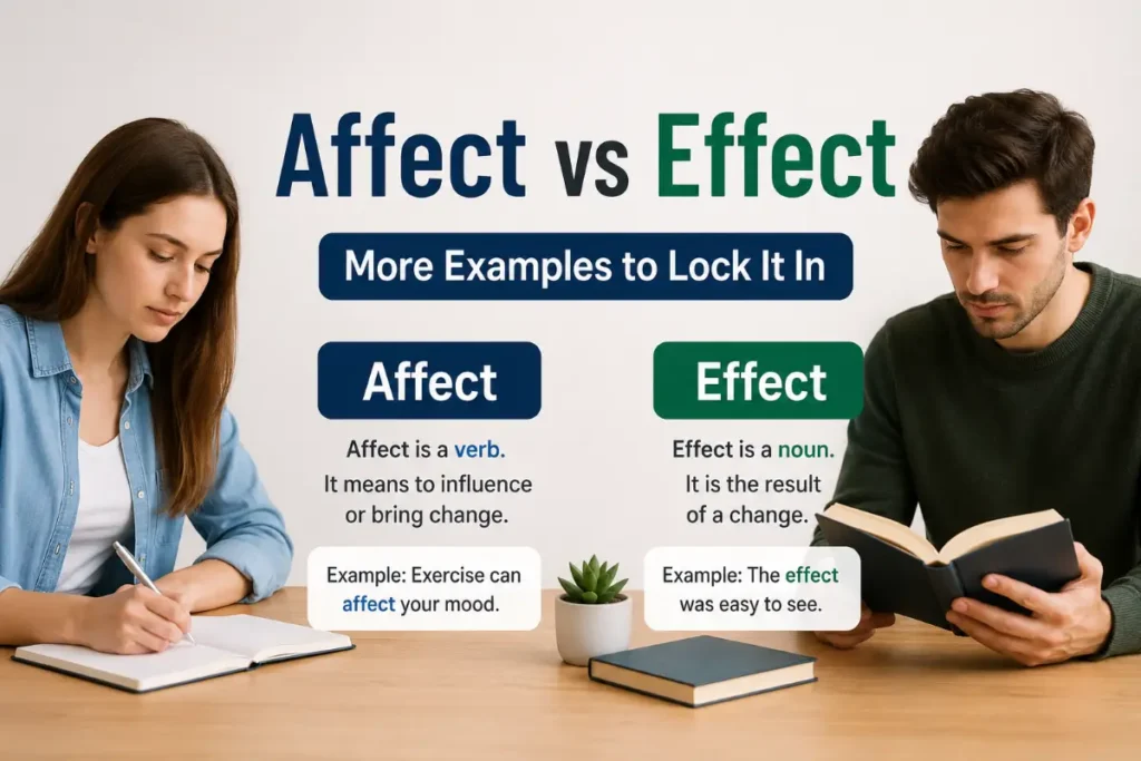 Affect vs Effect examples to lock it in.
