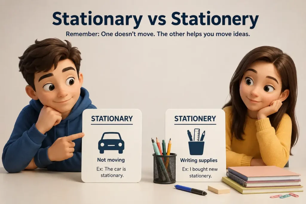Stationary vs Stationery: The Simple Trick That Never Fails