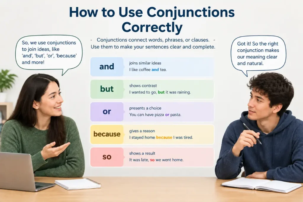 How to Use Conjunctions Correctly A Practical Walkthrough