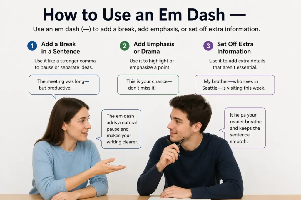 How to Use an Em Dash: 7 Smart Ways to Use It Correctly (2026)