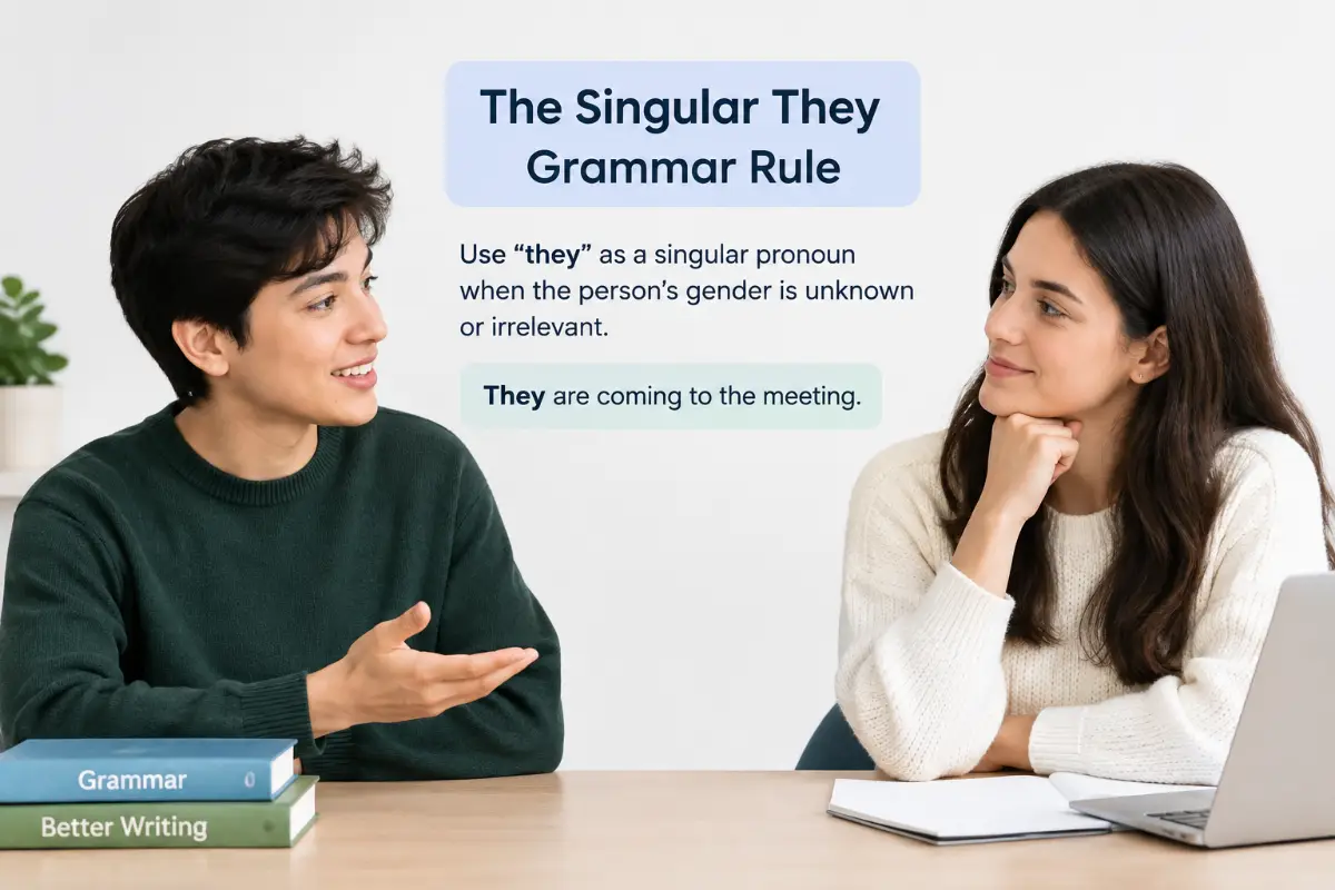The Singular They Grammar Rule: A Simple 2026 Guide