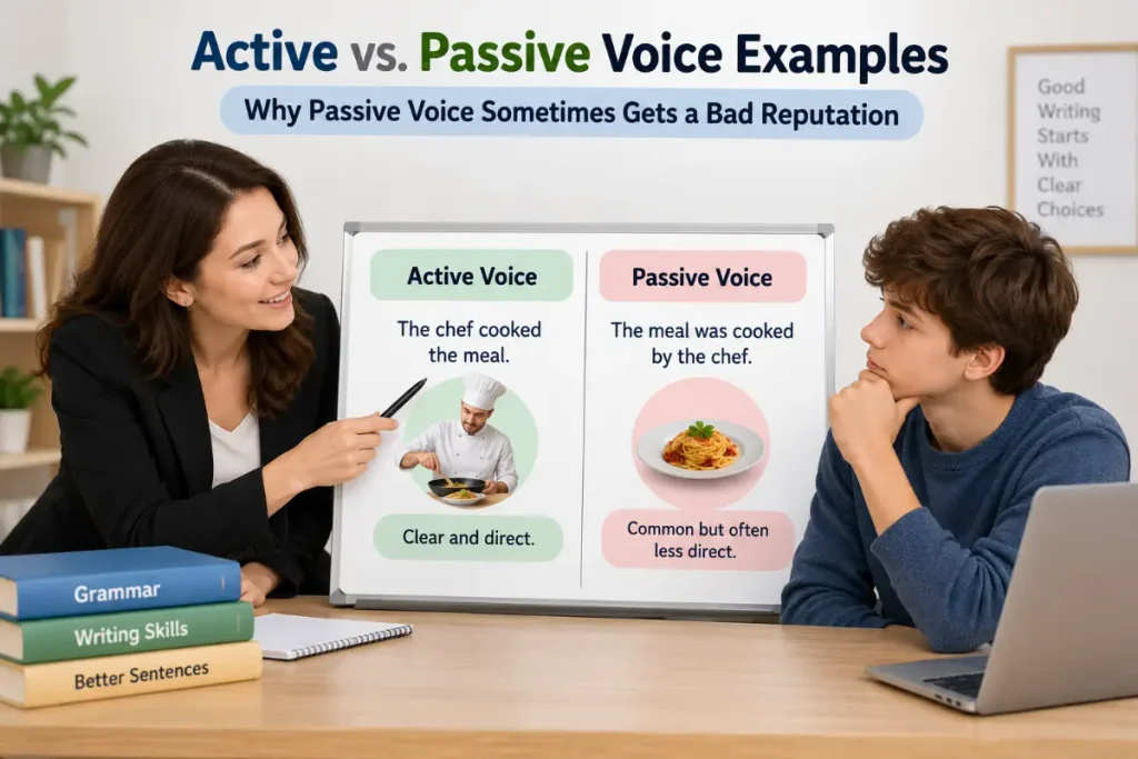 Active vs. Passive Voice Examples: Why Passive Voice Sometimes Gets a Bad Reputation.