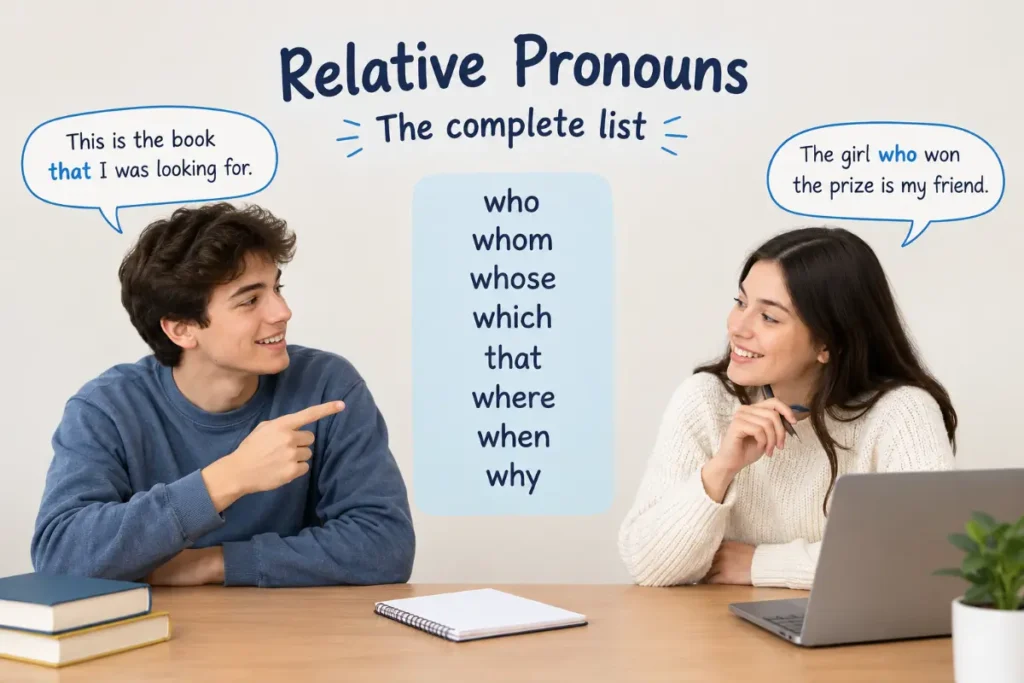 Complete List of Relative Pronouns (2026 Guide)