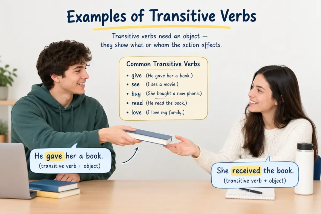 Examples of Transitive Verbs: 50+ Clear Examples & Rules (2026)
