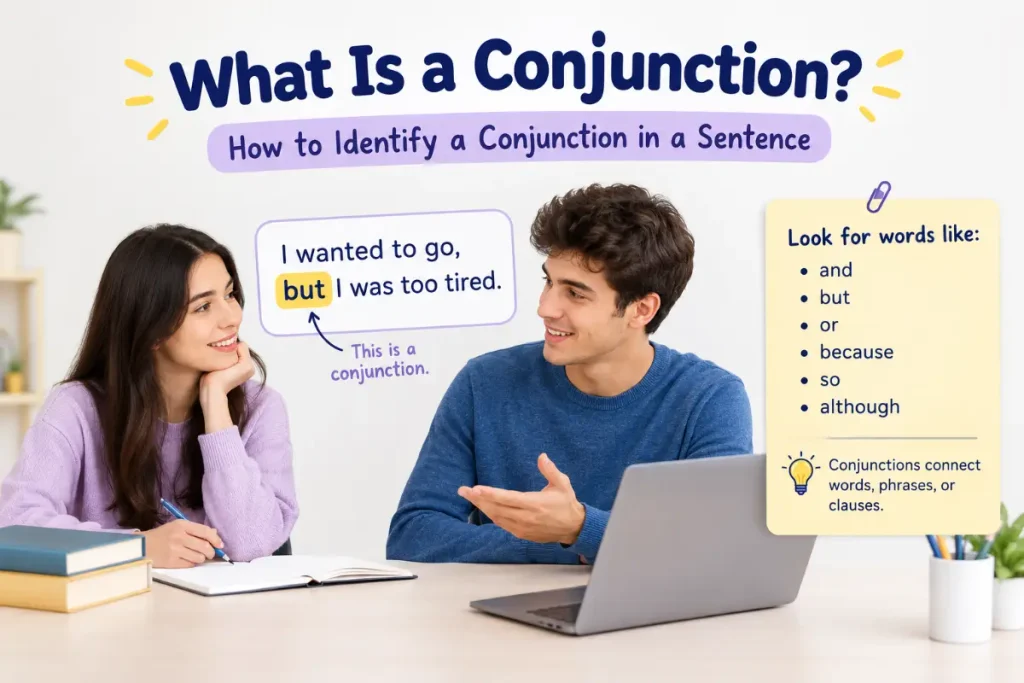 What Is a Conjunction? explained with examples and sentence tips.