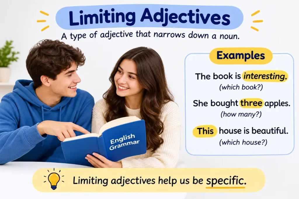 Types of Adjectives With Examples: Limiting Adjectives