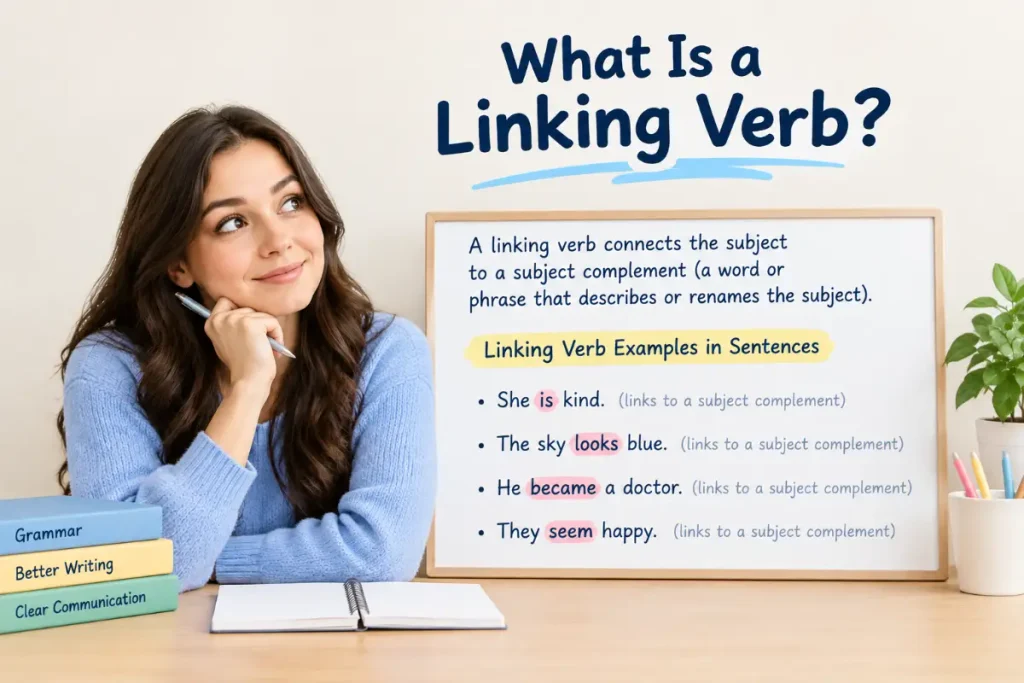 Linking verb examples in sentences