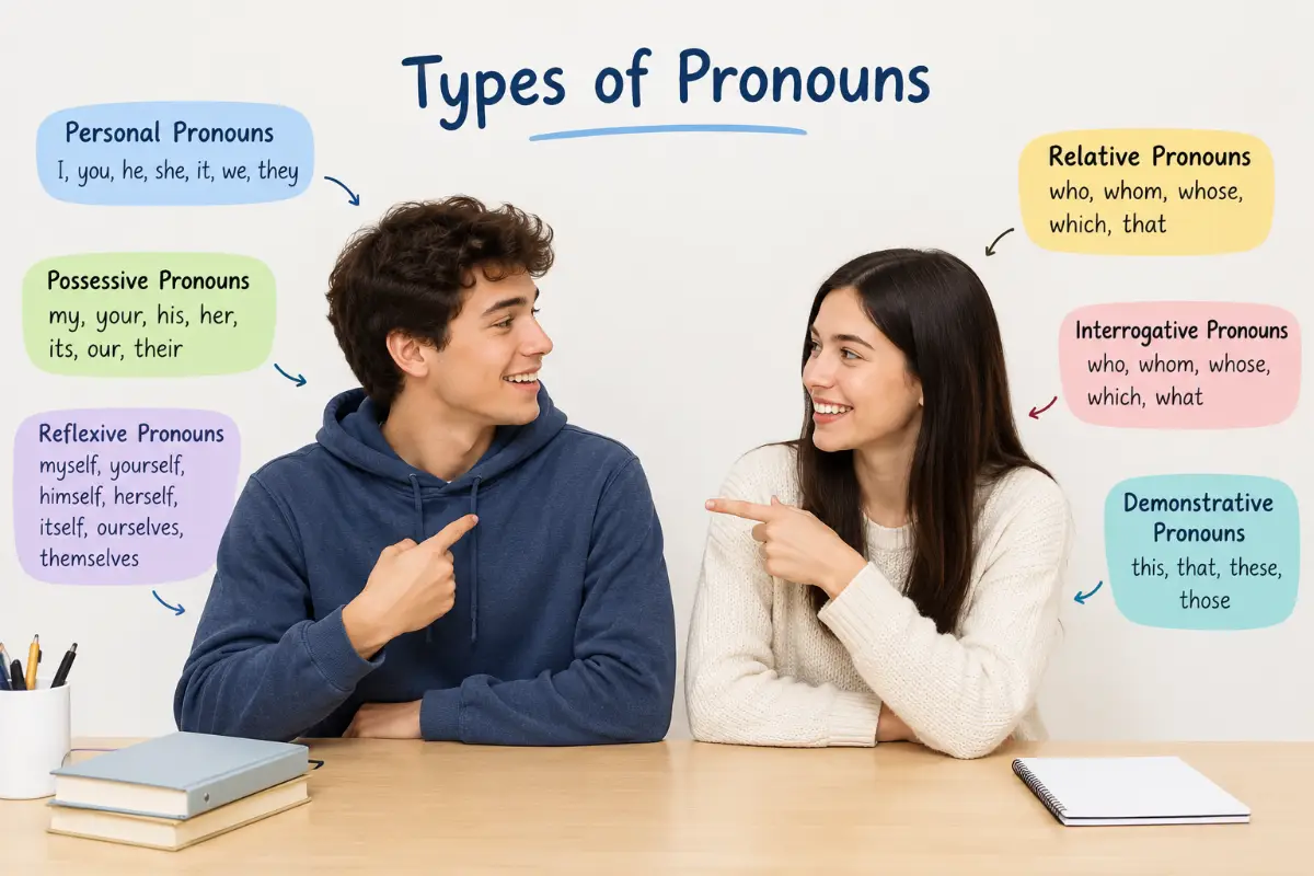 Types of Pronouns: 9 Essential Types With Easy Examples (2026)