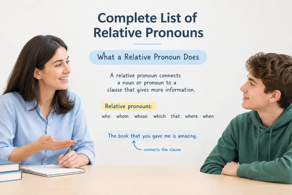 Complete List of Relative Pronouns: Grammar Guide